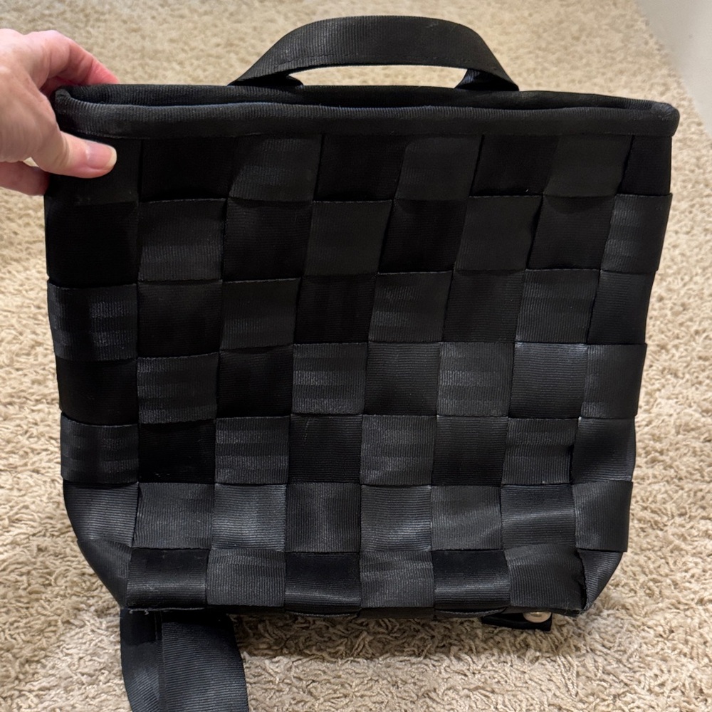 Harveys Black Woven Backpack